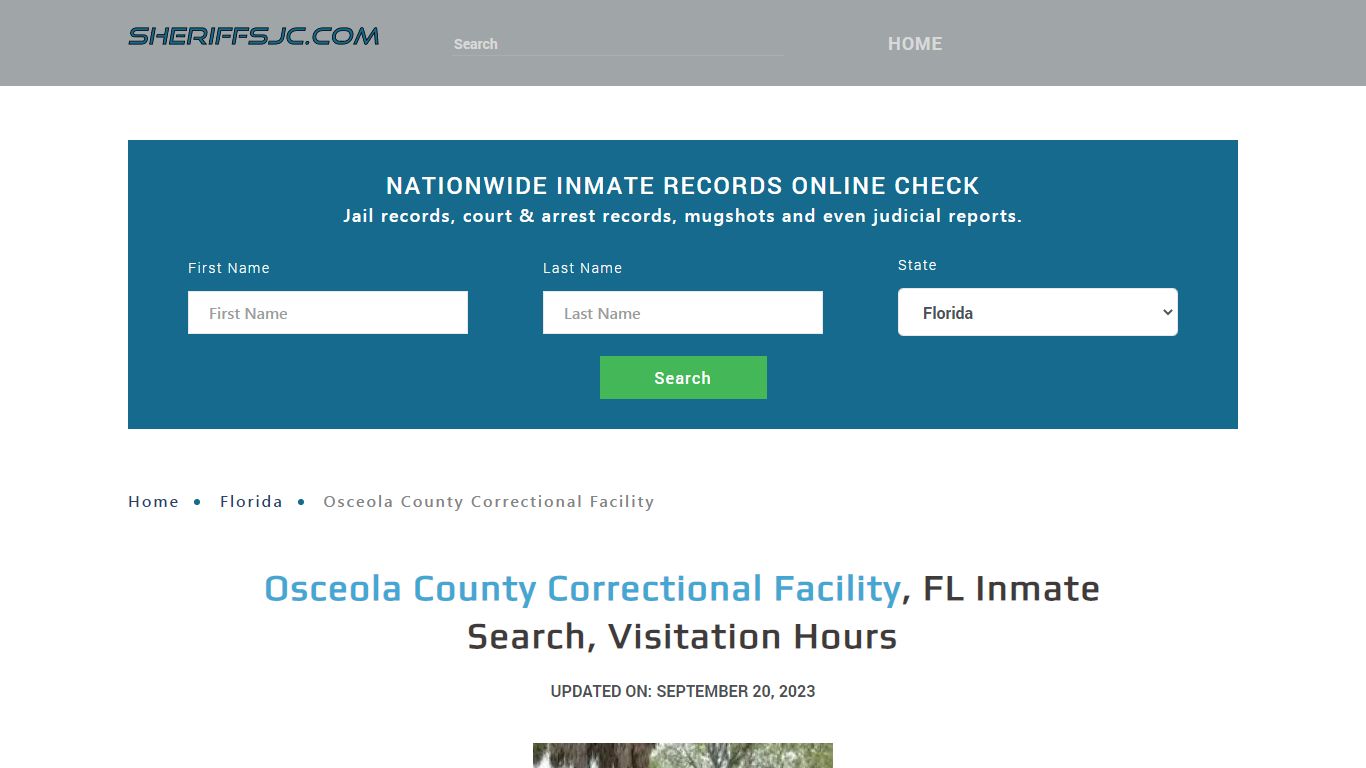 Osceola County Correctional Facility, FL Inmate Search, Visitation Hours