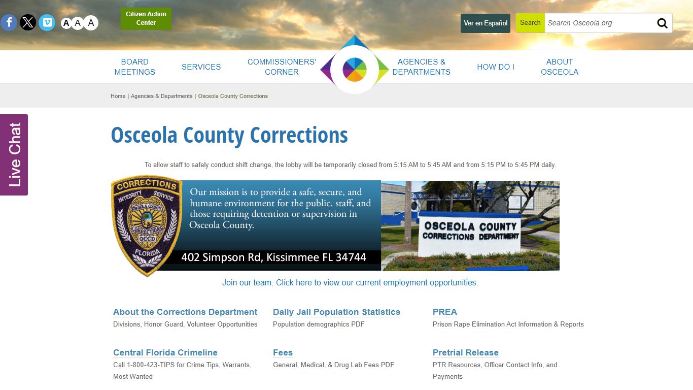 Osceola County Corrections