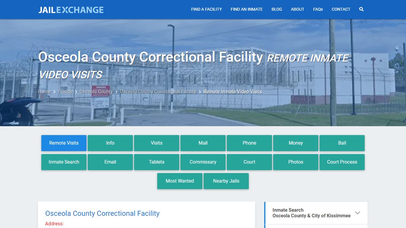 Video Visitation - Osceola County Correctional Facility, FL - Jail Exchange